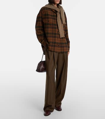 Darby checked wool and cashmere overshirt | Loro Piana