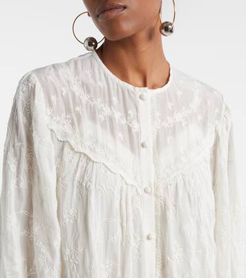 Zame embroidered cotton and silk minidress | Isabel Marant