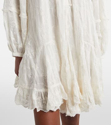 Zame embroidered cotton and silk minidress | Isabel Marant