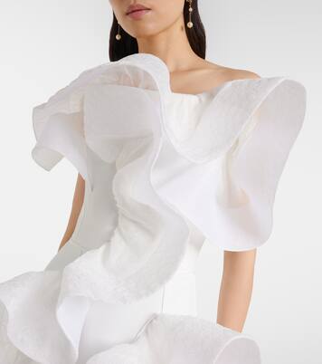 Indulgence organza-trimmed ruffled gown | Maticevski