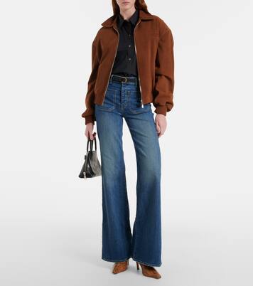 Jamie snake-effect leather ankle boots | Amina Muaddi