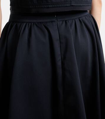Pleated cotton midi skirt | Patou