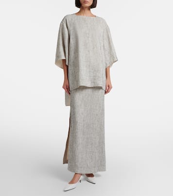 Linen and silk maxi skirt | The Row