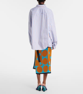 Printed silk wrap skirt | Dries Van Noten