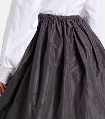 Minifalda de tafetán de seda | Prada