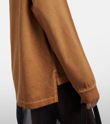 Polo de piqué de algodón oversized | Prada