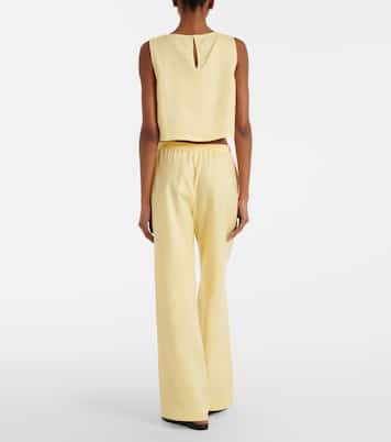 Aurelia linen wide-leg pants | Asceno