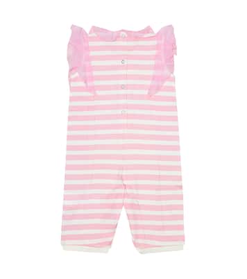 Baby striped cotton onesie | Monnalisa