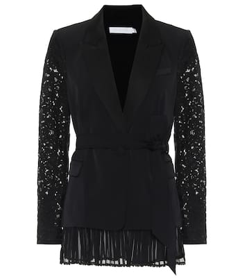 Blazer Faye in cady con pizzo | Simkhai