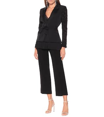 Blazer Faye in cady con pizzo | Simkhai