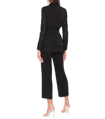 Blazer Faye in cady con pizzo | Simkhai