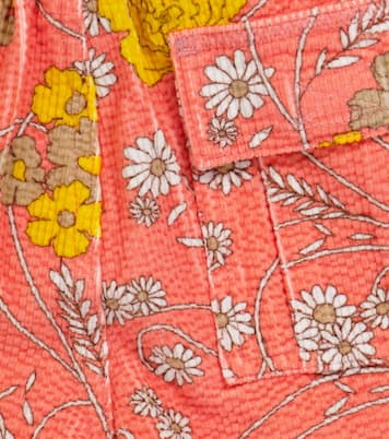 Pantaloni in velluto con stampa floreale | ERL Kids