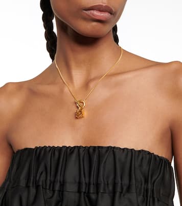 Collana Anagram in argento sterling bagnata in oro 24kt | Loewe