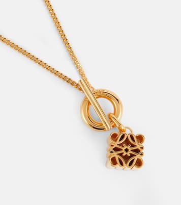 Collana Anagram in argento sterling bagnata in oro 24kt | Loewe
