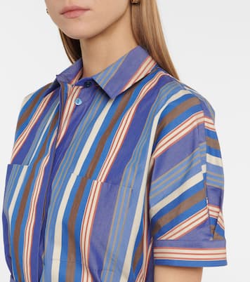 Miranda striped cotton minidress | Loro Piana