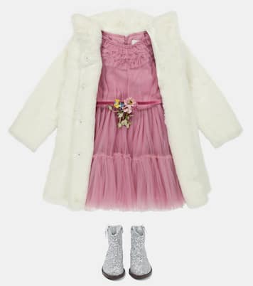 Abito in tulle con stampa | Monnalisa