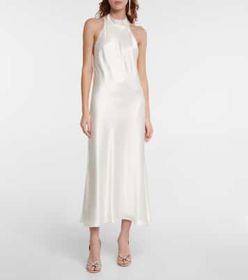 Bridal - Abito midi Cova in raso | Galvan