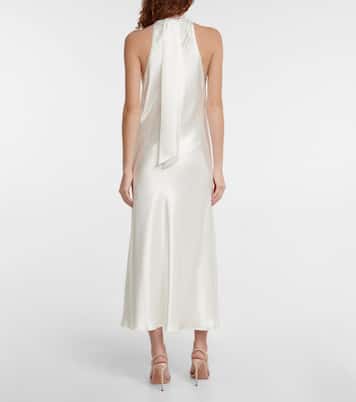 Bridal - Abito midi Cova in raso | Galvan