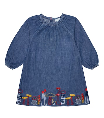 Robe brodée en jean | Stella McCartney Kids