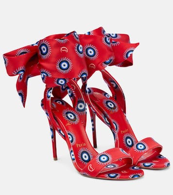 Sandali Sandale Du Désert 100 in raso | Christian Louboutin