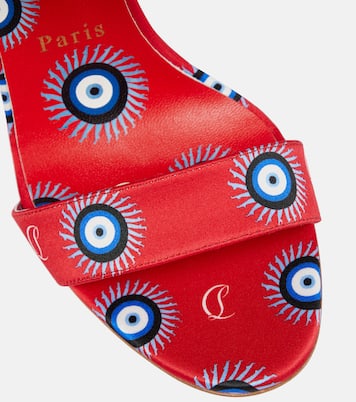 Sandali Sandale Du Désert 100 in raso | Christian Louboutin