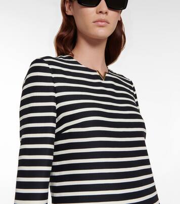Combi-short VGOLD rayée en laine mélangée | Valentino