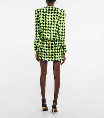 Mini-jupe pied de poule | Balmain