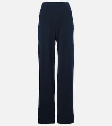 Pantalones de tiro alto de crepé | Vince