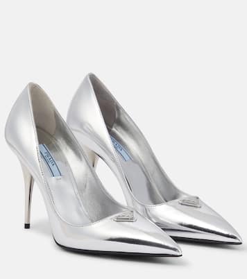Escarpins en cuir métallisé | Prada