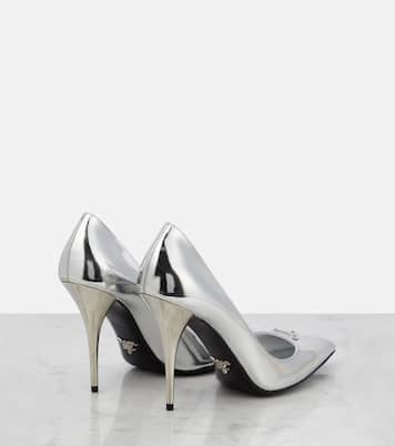 Escarpins en cuir métallisé | Prada