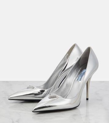 Escarpins en cuir métallisé | Prada