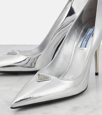Escarpins en cuir métallisé | Prada
