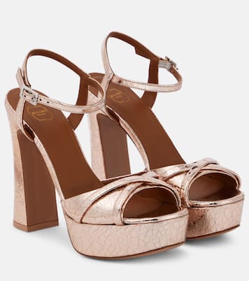 Plateausandalen Keaton aus Leder | Malone Souliers