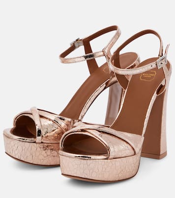 Plateausandalen Keaton aus Leder | Malone Souliers
