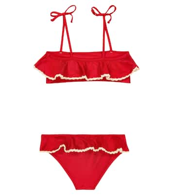 Raie ruffle-trimmed bikini | Zimmermann Kids