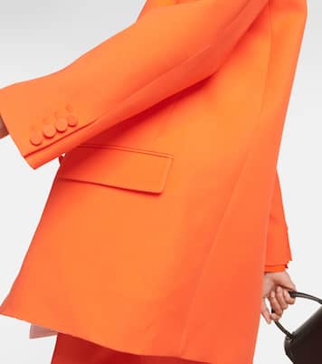 Blazer doppiopetto in Crêpe Couture | Valentino