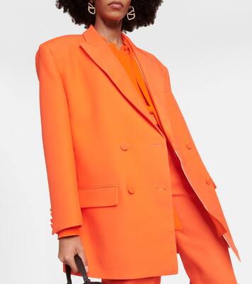 Blazer doppiopetto in Crêpe Couture | Valentino