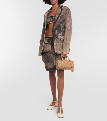 Pumps slingback in vernice | Miu Miu