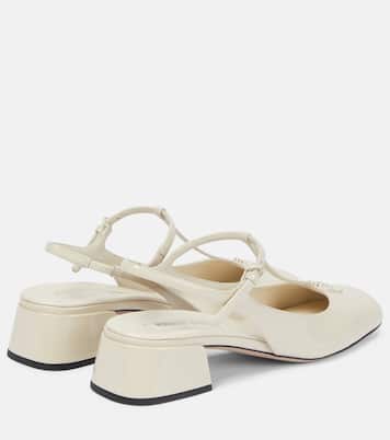 Pumps slingback in vernice | Miu Miu