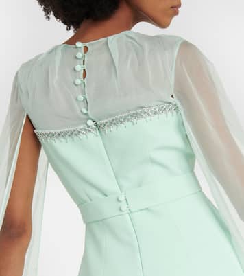 Verzierte Robe Gloria Brook aus Crêpe | Safiyaa