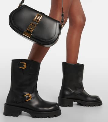 Ankle Boots aus Leder | Versace
