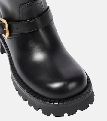 Ankle Boots aus Leder | Versace