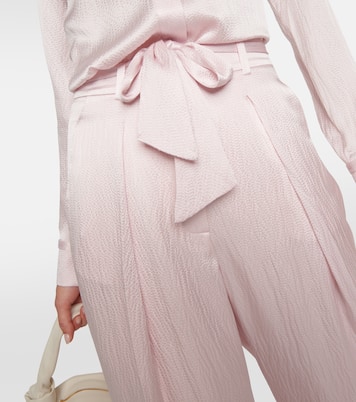 Pantalon ample à taille haute en soie | Gabriela Hearst