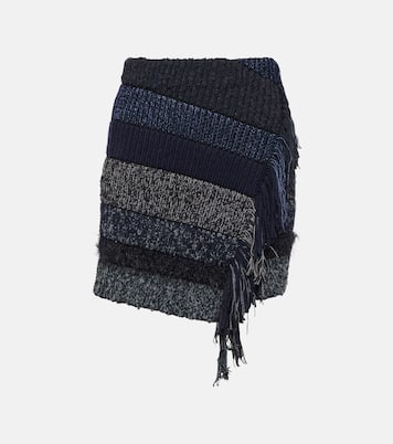 Minifalda en mezcla de algodón a rayas | Acne Studios