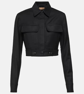 Myca cropped wool jacket | Aya Muse