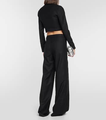 Myca cropped wool jacket | Aya Muse