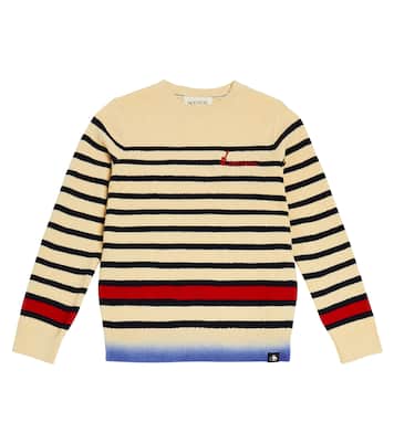 Striped cotton and wool sweater  | Scotch & Soda Kids