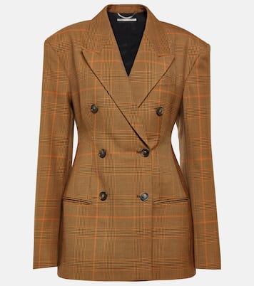 Checked virgin wool blazer | Stella McCartney