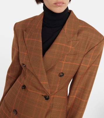 Checked virgin wool blazer | Stella McCartney