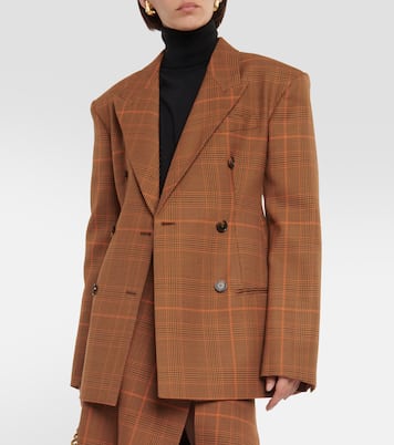 Checked virgin wool blazer | Stella McCartney